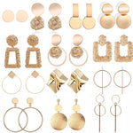 Fashion Statement Earrings Big Geometric Round Earrings