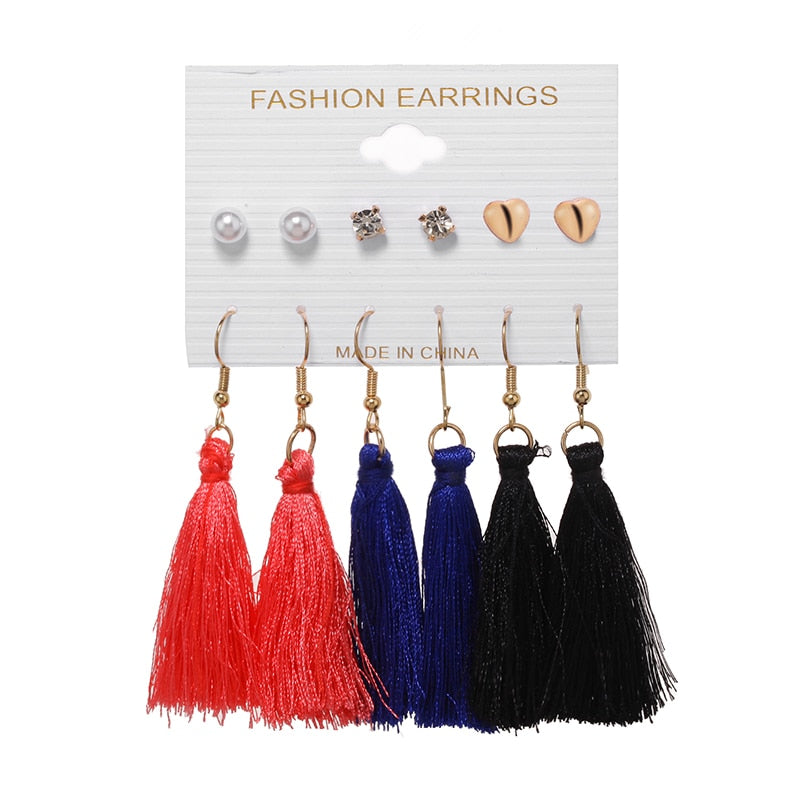 Acrylic Earrings For Women Bohemian Earrings Set