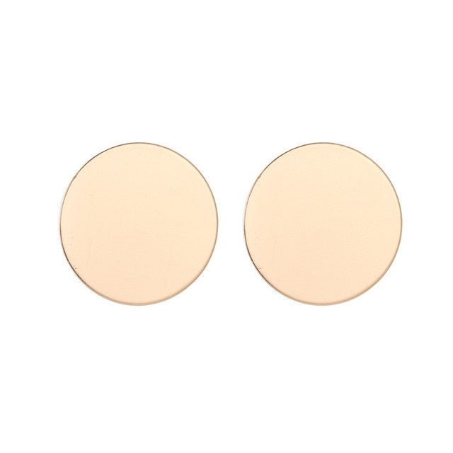 Fashion Statement Earrings Big Geometric Round Earrings