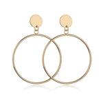 Fashion Statement Earrings Big Geometric Round Earrings