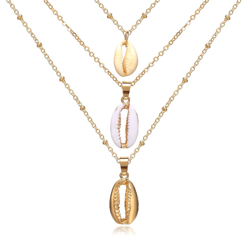 17KM Multilayer Crystal Moon Necklaces & Pendants for ladies