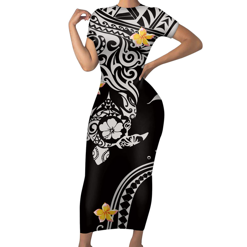 Polynesian sexy fashion short sleeve plus size women's clothes