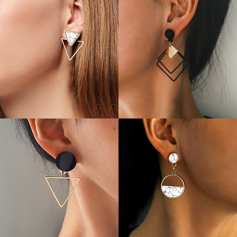 New Fashion Round Dangle Drop Earrings