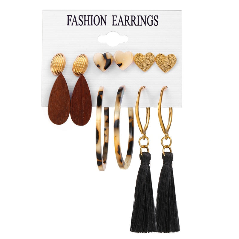 17KM Bohemian Tassel Earrings For Women