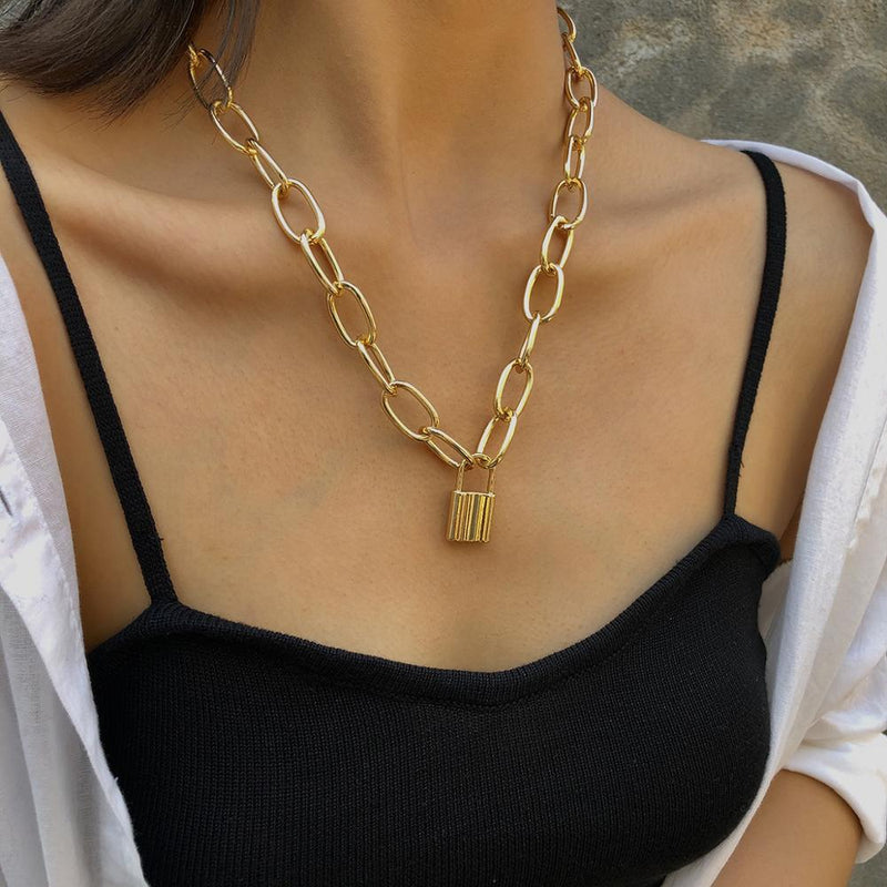 Vintage Multilayer Crystal Pendant Necklace