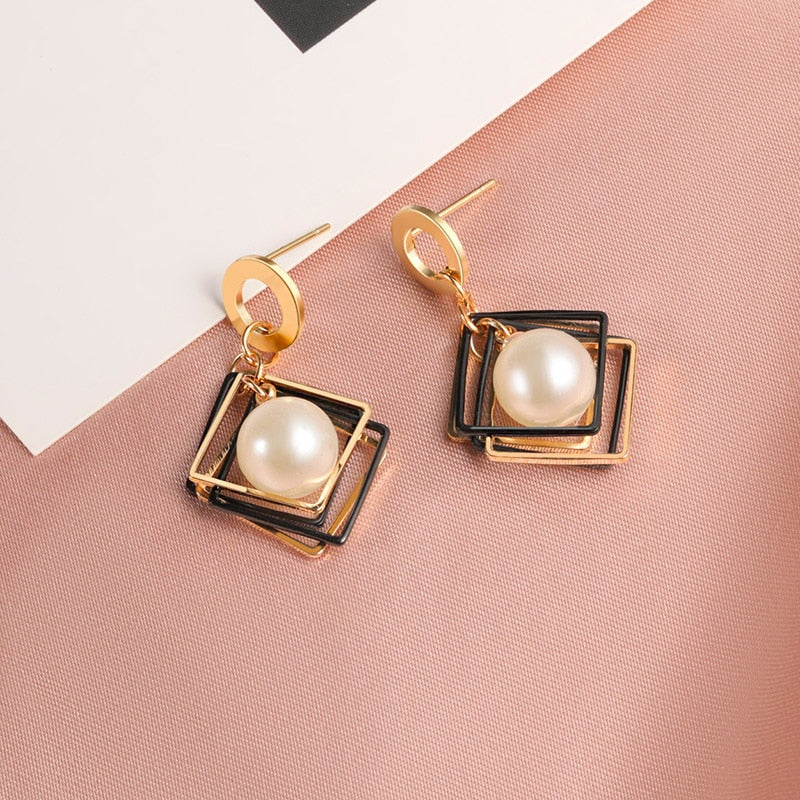 New Fashion Round Dangle Drop Earrings