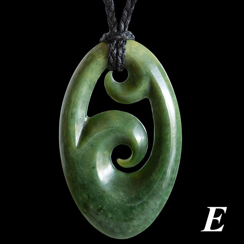 Large Jade Koru by Andrew Ralph (2 Colour Styles)