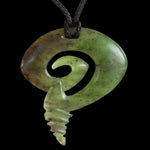 Large Jade Koru by Shaun Gardiner