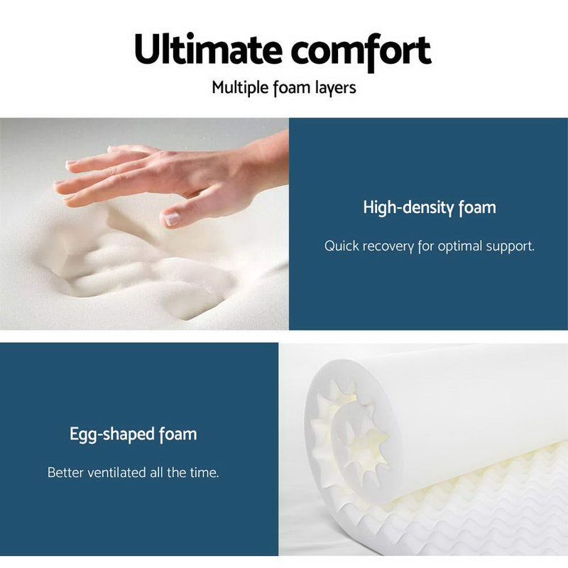 Single Mattress Foam Bed  Pocket - Pay 50% deposit & we deliver