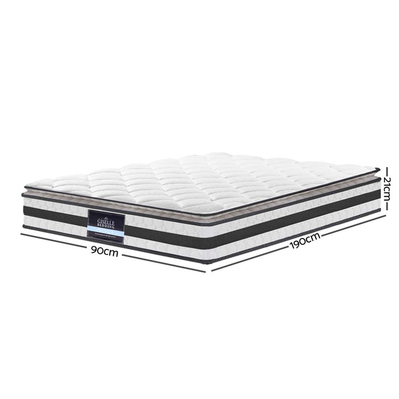 Single Size Pillow Top Foam Mattress - Pay 50% deposit & we deliver it