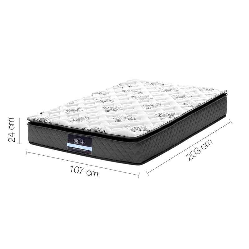 King Single Pillow Top Foam Mattress - Pay 50% deposit & we deliver