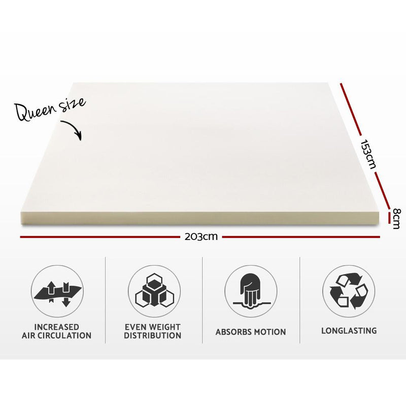 Queen Size Memory Foam Mattress Topper