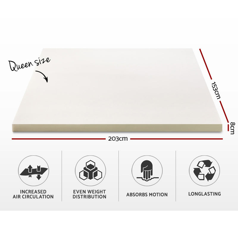 Queen Memory Foam Mattress Topper - Pay 50% deposit & we deliver