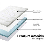 Memory Foam mattress bamboo. Pay 50% deposit & we deliver