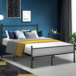 Artiss Metal Queen Bed Frame - Black