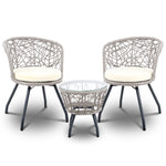 Outdoor Patio Chair and Table - Grey