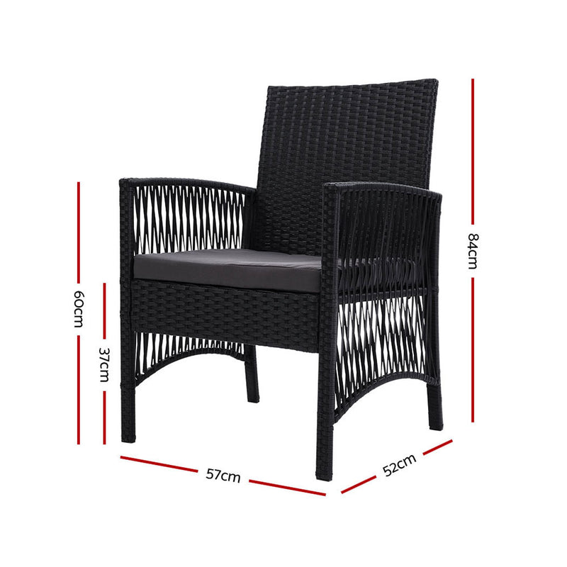 Dining Chairs Rattan Garden Patio - Pay 50% deposit & we deliver