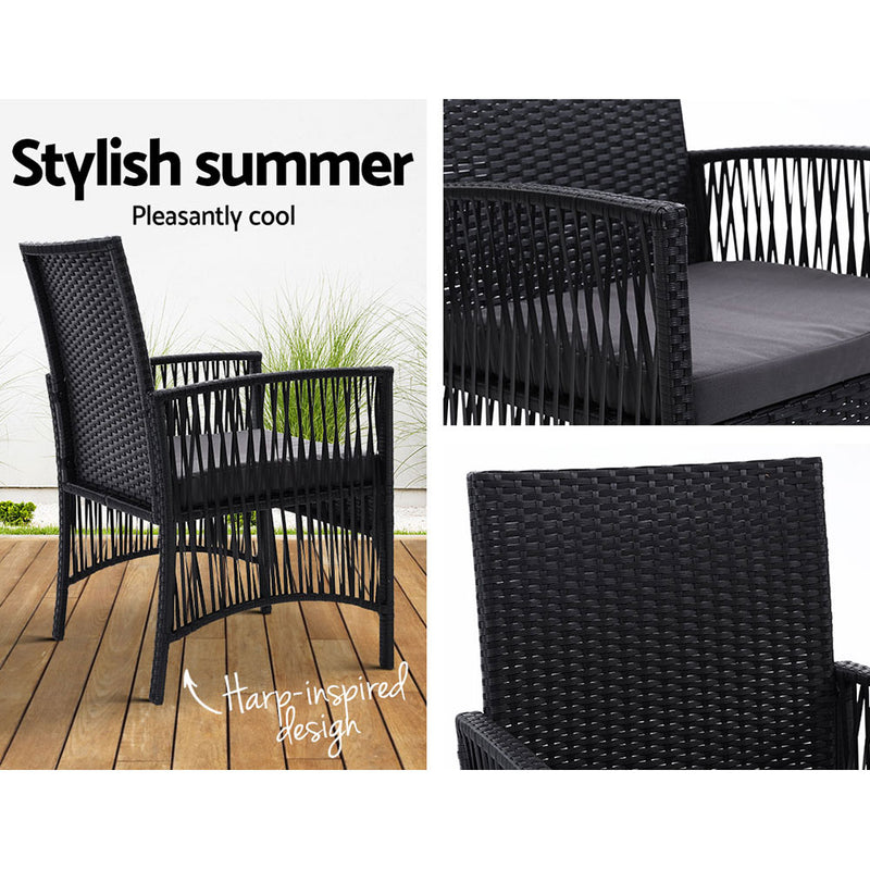 Dining Chairs Rattan Garden Patio - Pay 50% deposit & we deliver