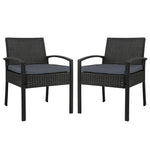 2x Outdoor Chairs Wicker Patio set - Pay 50% deposit & we deliver