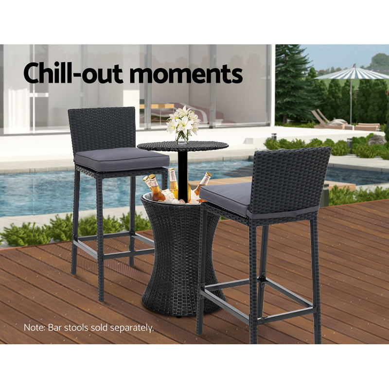 Ice Bucket Rattan Bar Coffee Table - Pay 50% deposit & we deliver