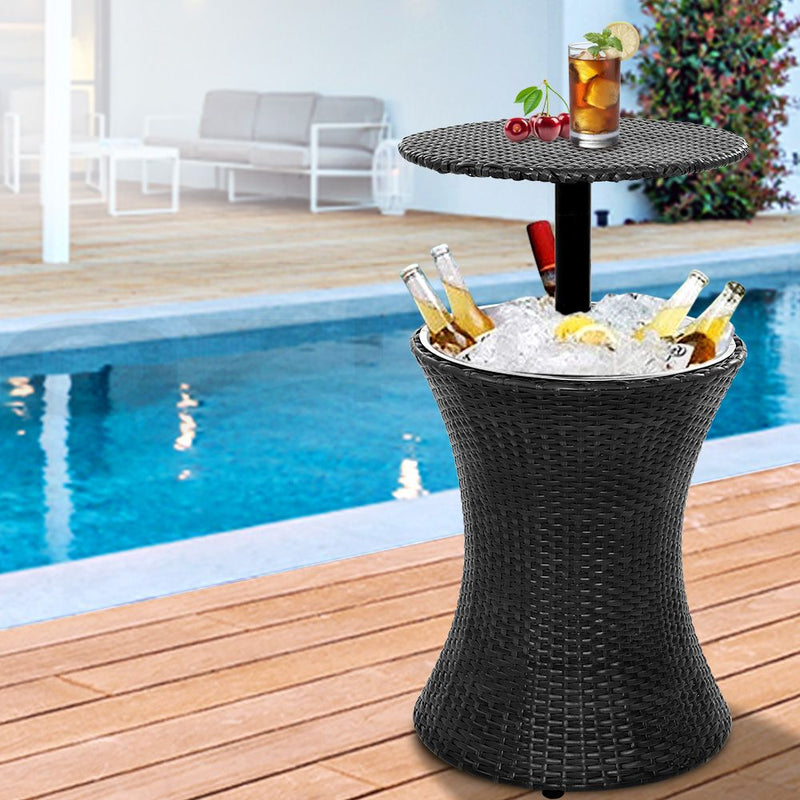 Ice Bucket Rattan Bar Coffee Table - Pay 50% deposit & we deliver