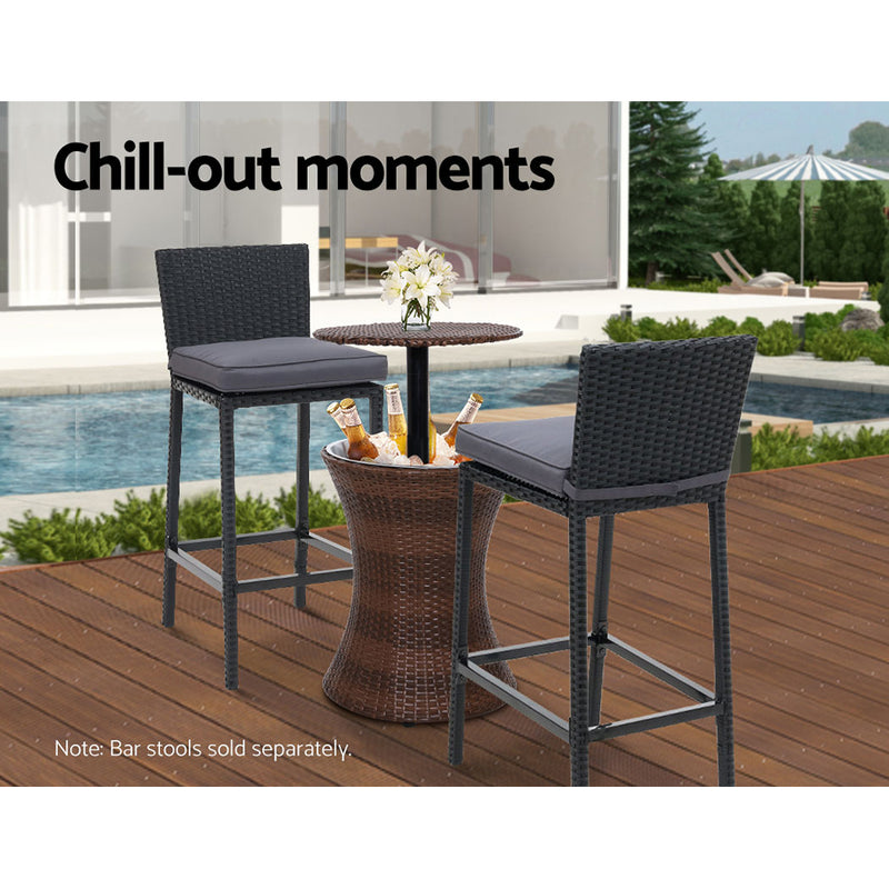 Cooler Ice Bucket Rattan Bar Coffee Table -Pay 50% deposit & we deliver