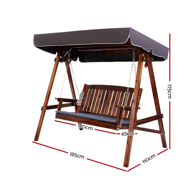 Swing Chair Garden Bench Canopy - Pay 50% deposit & we deliver