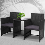 Gardeon Setting Wicker Birstro Set - Pay 50% deposit & we deliver