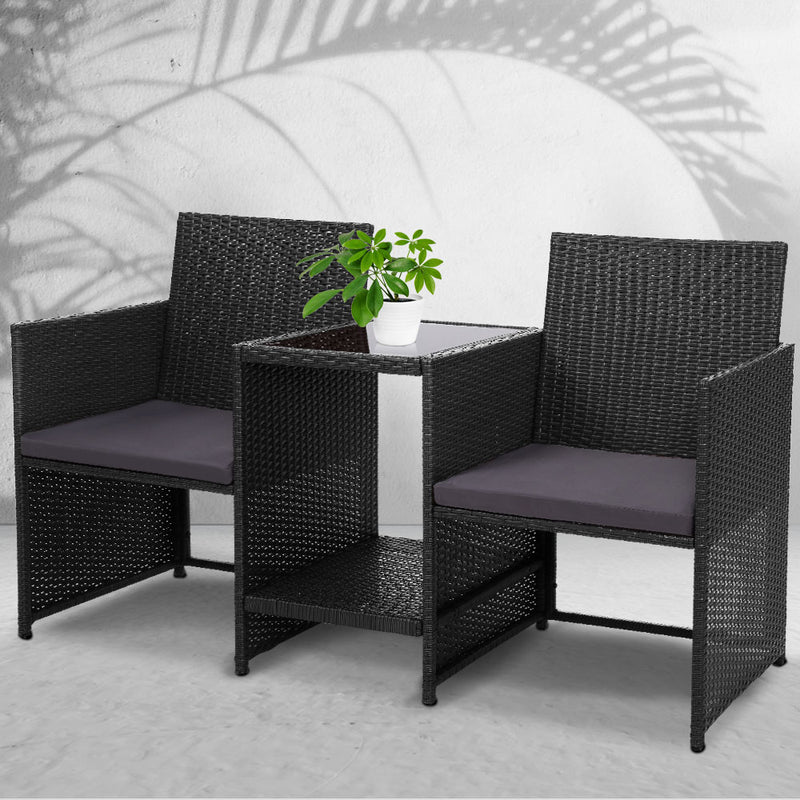 Gardeon Setting Wicker Birstro Set - Pay 50% deposit & we deliver