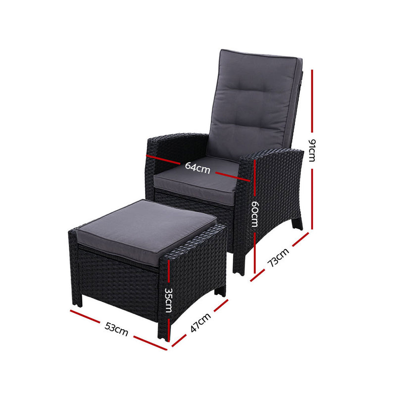 2PC Sun Recliner lounge - Pay 50% deposit & we deliver