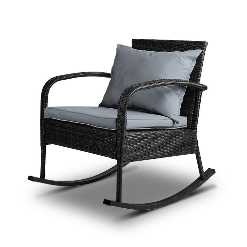 Rocking Chair Wicker Patio Lounge - Pay 50% deposit & we deliver