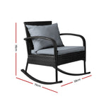 Rocking Chair Wicker Patio Lounge - Pay 50% deposit & we deliver