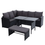 Dining Setting Sofa Wicker 8 Seater - Pay 50% depost & we deliver