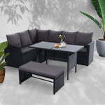 Dining Setting Sofa Wicker 8 Seater - Pay 50% depost & we deliver