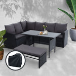 Dining Setting Sofa Wicker 8 Seater - Pay 50% deposit & we deliver