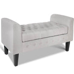 Artiss Fabric Storage Ottoman - Beige