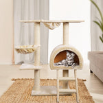 i.Pet 100cm Multi Level Cat Scratching Post - Beige