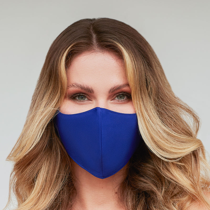 Solid Royal Blue Face Mask