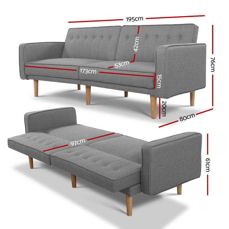 Sofa Bed Lounge 3 Seater Recliner - Pay 50% deposit & we deliver