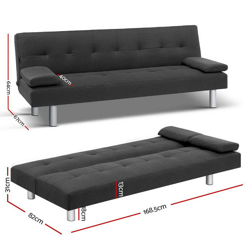 Sofa Bed Lounge Set 3 Seater Couch - Pay 50% deposit & we deliver