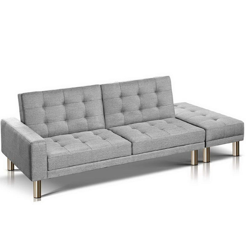 Sofa Bed Lounge Set 3 Seater Ottoman - Pay 50% deposit & we deliver