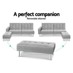 Sofa Bed Lounge Set 3 Seater Ottoman - Pay 50% deposit & we deliver