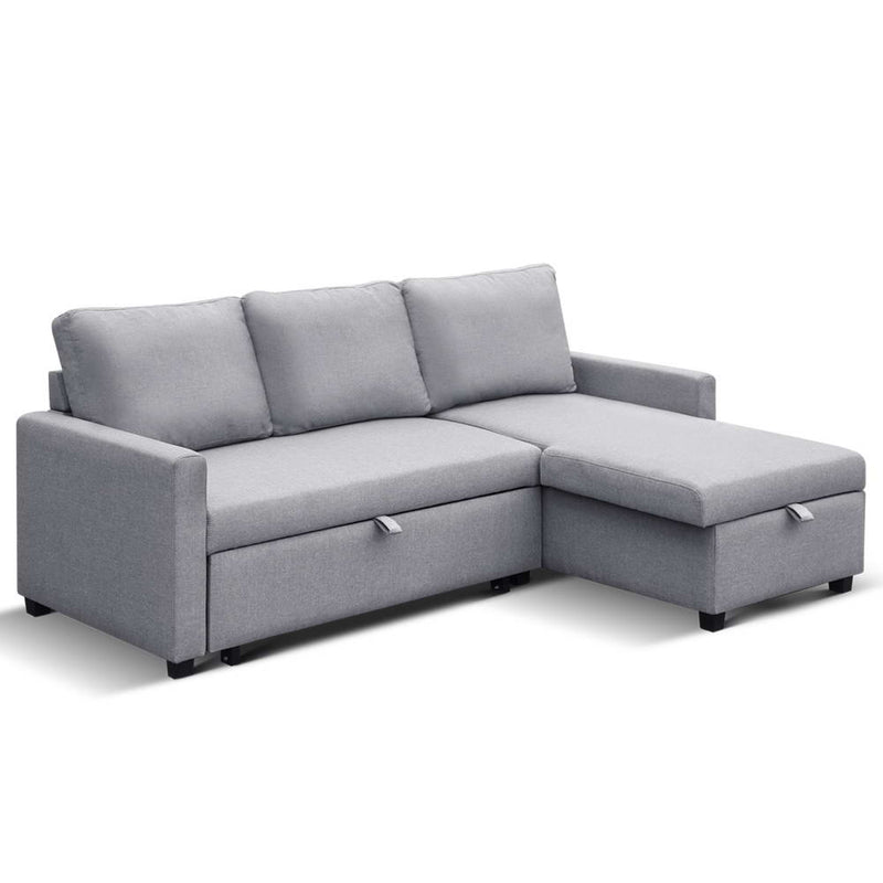 3 Seater Fabric Sofa Bed with Storage - Pay 50% deposit & we deliver