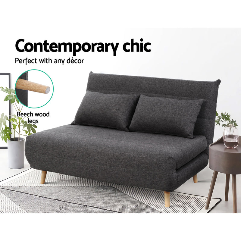 Sofa Bed Lounge Adjustable Seater - Pay 50% deposit & we deliver