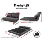 Sofa Bed Lounge Adjustable Seater - Pay 50% deposit & we deliver