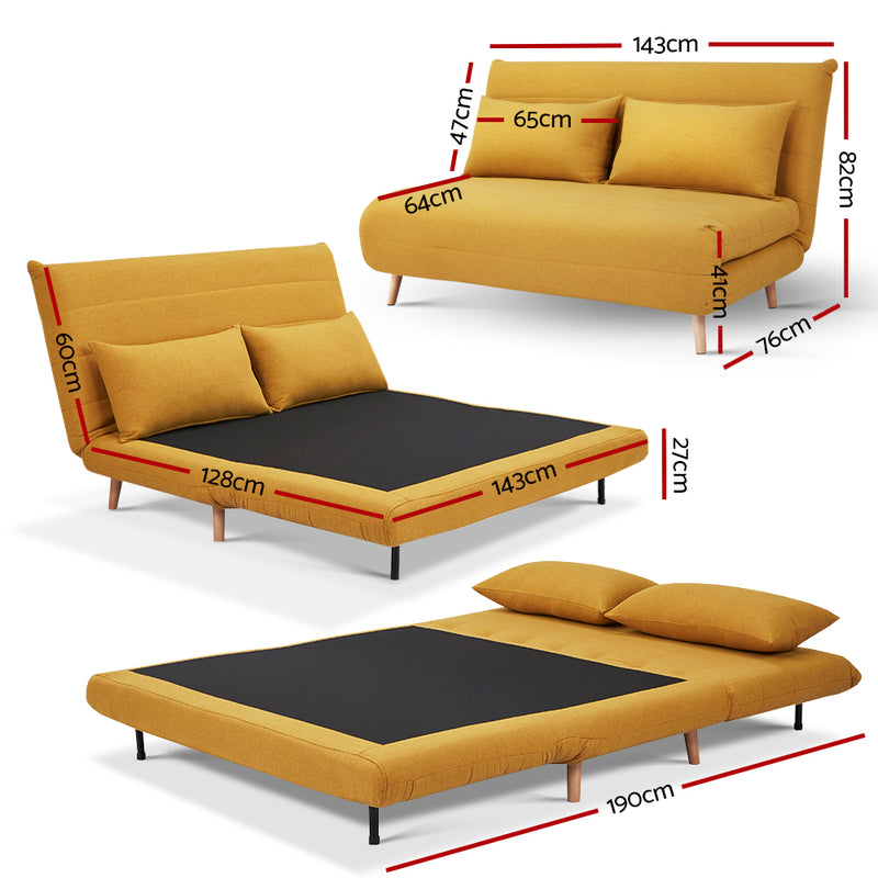 Sofa Bed Lounge Adjustable - Pay 50% Deposit & we deliver