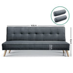 3 Seater Fabric Sofa Bed - Pay 50% deposit & we deliver