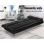 3 Seater PU Leather Sofa Bed - Pay 50% deposit & we deliver