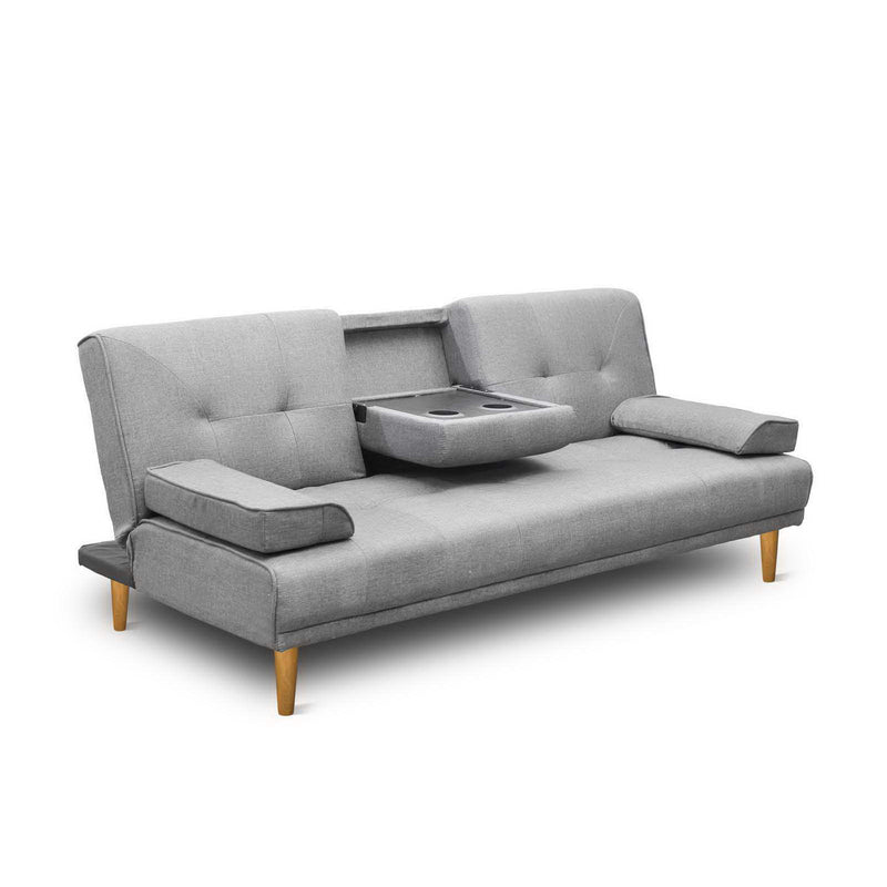 Artiss 3 Seater Fabric Sofa Bed - Pay 50% deposit & we deliver