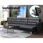 Modular PU Leather Sofa Bed - Pay 50% deposit & we deliver